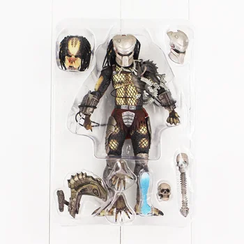 20cm NECA Alien VS. Predaor Džiunglėse Medžiotojas Pav Žaislas Predator Su Kaukolės Ginklas Kolekcionuojamos Lėlės Modelio