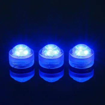 20pcs/ daug Neperšlampami LED Povandeninis Žibintas, Baterija Mini LED Arbatos Lemputė su Nuotolinio Valdymo Grupė Apdaila
