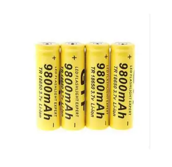 20pcs/set 18650 baterija 3.7 V 9800mAh įkrovimo liion akumuliatoriaus Led žibintuvėlis batery litio baterijos Didmeninė