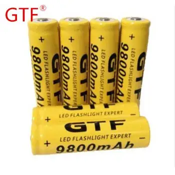 20pcs/set 18650 baterija 3.7 V 9800mAh įkrovimo liion akumuliatoriaus Led žibintuvėlis batery litio baterijos Didmeninė