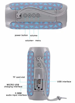 20W naujas TG117 lauko wireless portable bluetooth garsiakalbių, žemų dažnių garsiakalbis atsparus vandeniui garsiakalbis, muzikos centras, parama USB, TF kortelę caix
