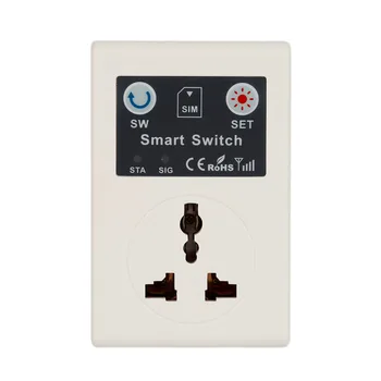 220V Telefono RC Belaidžio Nuotolinio Valdymo Smart Switch GSM Lizdas Maitinimo ES/JK Prijungti GSM Jungiklis Namų, Namų ūkio Prietaisų