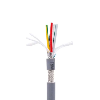 22AWG 6/7/8 core Towline ekranuotas kabelis 5m PVC lanksti viela TRVVP atsparumo lenkimo atsparus korozijai vario viela