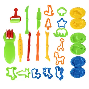 23pcs Švietimo Plastilino Pelėsių Modeliavimo Molio Rinkinys Gleives Žaislai Vaikams, Plastikiniai Žaisti Tešlos Įrankių Rinkinys Žaislas
