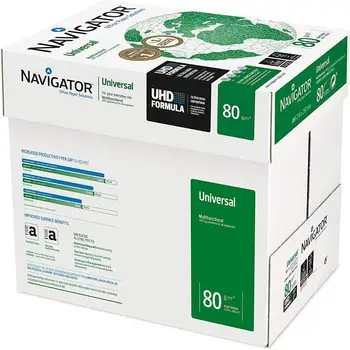 24-48h, Universalios Navigator pristatymo-universali spausdintuvo popierius A4 80gsm spausdintuvas, 5x500 lakštai, blanc