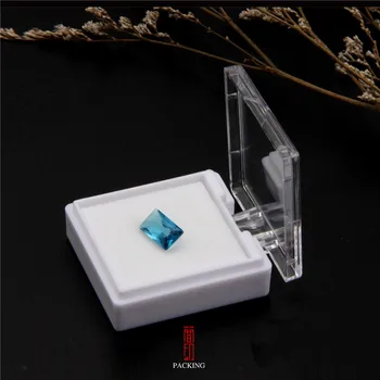24pcs/dėklas 4.3*4.1*2cm White Diamond Ekranas Lauke Plastiko Diamond Atveju, Akmens talpinimo Perlas Pakuotės Dėžutė
