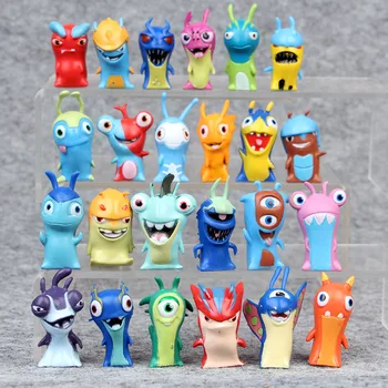 24PCS rinkinys Slugterra figūrėlių, Žaislinių 5cm Mini Slugterra Anime Duomenys Žaislai, Lėlės Strypeliai Vaikams, Vaikams, Žaislai