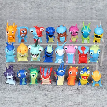 24PCS rinkinys Slugterra figūrėlių, Žaislinių 5cm Mini Slugterra Anime Duomenys Žaislai, Lėlės Strypeliai Vaikams, Vaikams, Žaislai