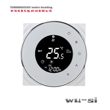 24VAC 95-240VAC RS485 & Modbus grindų šildymo termostatas kontrolės NO/NC