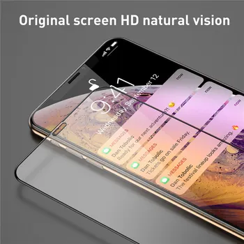 25 VNT./daug 9D Aukštos kokybės Lenktas Visiškai Padengti Grūdinto Stiklo iPhone 11 Pro Max 