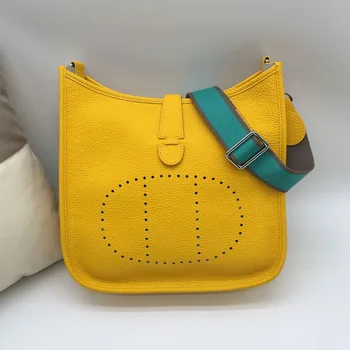 27cm Odos įstrižainės bag black Eveline didelio masto petį, oda pečių maišą mados naujų H originalus ličiai modelis