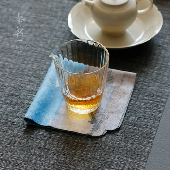 28x28cm garsaus Kinų tapybos arbatos rankšluostį vandens absorbentas suede arbatos medžiaga kilimas Kung Fu lentelė rankšluostį Kung Fu Arbatos Rinkinys Priedai