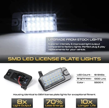 2vnt Automobilio LED Licencijos Numerį Šviesos Žibintus, Infiniti FX35 FX37 FX50 QX50 QX70 EX25 EX35 EX37 Q45