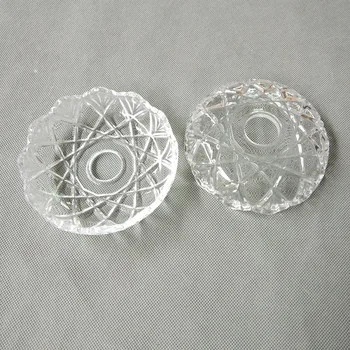 2vnt/daug Europos stiliaus kristalų lempos arkos paramą, skaidraus stiklo dubenėlį liustra dekoratyvinės plokštelės apšvietimas priedai