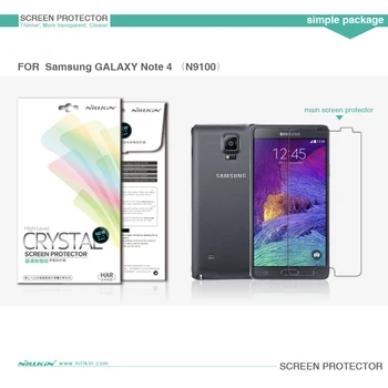 2vnt/daug screen protector FOR Samsung GALAXY Note 4(N9100) NILLKIN Matinis ARBA Super aišku, apsauginės plėvelės su retailed paketas