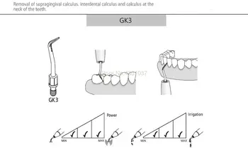 2vnt GK3 Dantų multifuction scaler patarimas tinka KAVO SONICFLEX SIRONA SIROAIR KOMET NONIC LINIJOS T-MAX Odontologijos Įranga Handpiece