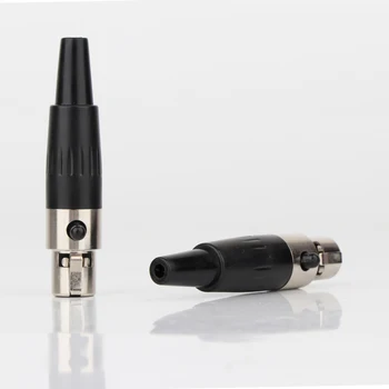2VNT hi-end 4 pin mini XLR female kištuko hifi audio paauksuoti XLR female adapterio 