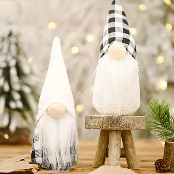2vnt Kalėdų Beveidis Lėlės Apdailos švedijos Gnome Tomte Žaislas Eglučių Papuošalai