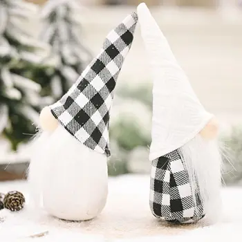 2vnt Kalėdų Beveidis Lėlės Apdailos švedijos Gnome Tomte Žaislas Eglučių Papuošalai