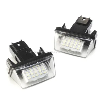 2vnt/Komplektas Automobilio LED Skaičius Licencijos numerio apšvietimo Lemputės Galinės lempos Citroen C3, C4, C5, Berlingo, Saxo Xsara Picasso