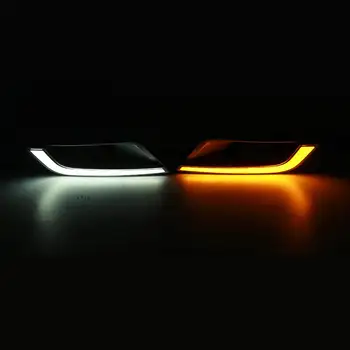 2vnt LED DRL Dienos Žibintus Lempa ABS Signalo Lemputė Dviejų Spalvų Ford Ranger Wildtrak T6 MK2 2016-2018