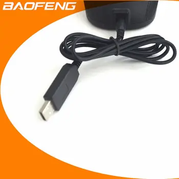 2vnt Nešiojamų Baofeng UV-5R USB Įkrovimo Kabelis Walkie Talkie Įtampos Padidinti 5V Prie 9V už UV5R UV82 Nešiojama CB radijo Įkrovimas