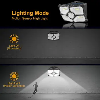 2vnt Saulės Sienos Lempos LED Lauko Keliukas, Naktį Šviesos, Saulės spindulių Automatiškai Įkrauti Tvora Kraštovaizdžio Sodo Dekoro