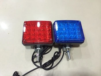 2x 20 LED Raudona-Mėlyna mirksi Automobilį, Motociklą patrulių dienos šviesą Policijos įspėjimo, strobe šviesos švyturys Avarinės grėsmės Priešrūkinis žibintas DRL