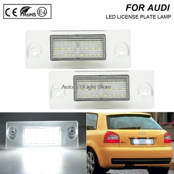 2X auto šviesos diodų (led) licenciją plokštelės lengvųjų automobilių stilius tinka Audi A4 B5 Avant/Sedanas A3 8L S5 B5 Avant A3/S3/Sportback A4/S4 Avant
