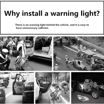 2x Automobilio Duris Įspėjimas LED lempos saugiai Blykstė Kia Rio K2 K3 Ceed Sportage 3 sorento cerato porankiu picanto siela optima