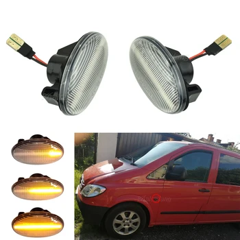 2x Dinaminis LED Posūkio Signalo Žibintai Šoninis Gabaritinis Žibintas Automobilių Reikmenys, Mercedes-Benz, Smart 450 & Benz W639 W168 W447