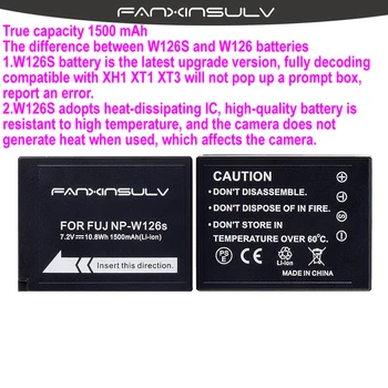 2x NP-W126S NP W126S Baterija + USB Kroviklis skirtas Fujifilm Fuji XT3 XA5 XT20 XT2 XH1 XT10 XE3 X100F xpro2 LAIVAS SU SEKIMO NUMERĮ