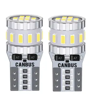 2x T10 Canbus LED W5W 168 192 LED Automobilių Stovėjimo Skaitymo Lemputės Auto Lempos 