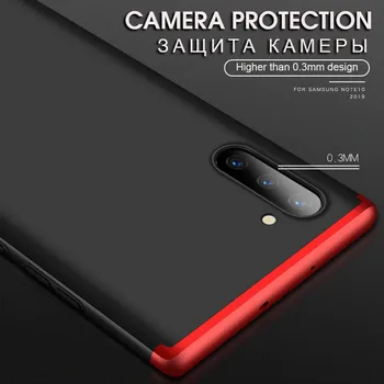 3 1 360 Apsaugos Case Cover For Samsung Galaxy note 10+ Plius Prabanga Kietojo plastic Case For Samsung Galaxy note 10 Plius Padengti