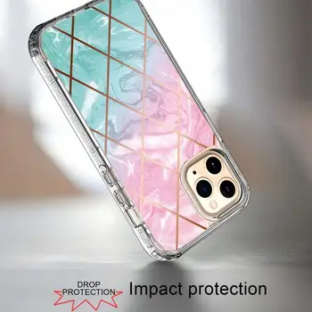 3 1. Rožė Gėlių Telefono dėklas Skirtas iPhone 12 Pro MAX Coque Anti Shock 