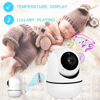 3.2 Colių Wireless Baby Monitor LCD Ekranas, Kūdikių Naktinio Matymo Kamera Temperatūros Jutiklis Palaiko Plakant Galvos Sukimas