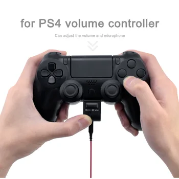 3.5 mm Mini garso Kontrolės PS4 Rankena Ausinių Adapteris, Skirtas 