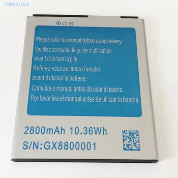 3.7 V 10.36 Wh 2800mAh (S/N): GX8800001 Už JIAKE N900 N900W S9500 N7100 N7100W Baterija Dimensijos:74mmX58mmX3.5mm