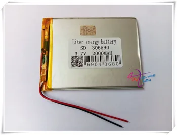 3.7 V Litro energijos baterijos polimerizacijos ličio baterija 306590 2000MAH mobiliojo galios kišeninių elektroninė knyga 