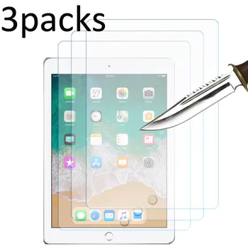 3 paketai, grūdintas stiklas screen protector for Apple Ipad 4 oro 10.9 pro 9.7 12.9 2020 10.2 7 8 kartai 10.5 2018 2019 mini5