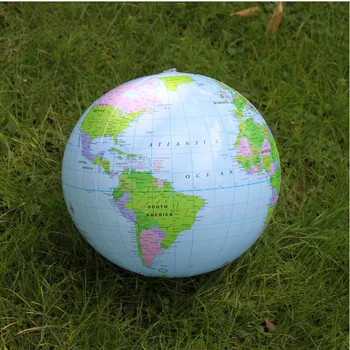30 cm Pripučiamų Žaislų Vaikams PVC Žemėlapis Balionas Pripučiamas Žemės anglų kalba Pasaulyje, Pasaulio Švietimo Geografija Vaikų Žaislas