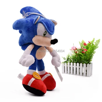 30 cm Sonic, Minkštos Lėlės Sonic Blue Animacinių filmų Gyvūnų Įdaryti Peluche Pliušiniai Žaislai Pav Lėlės Kalėdų Dovana Vaikams