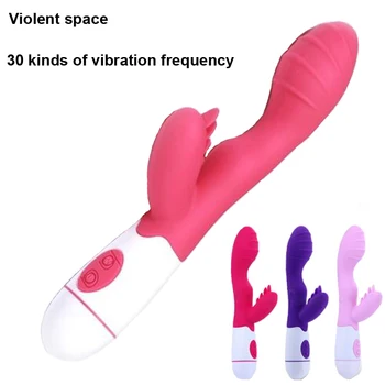 30 Greičių Vibracijos Dildo Moterų Masturbator Rabbit Vibratorius, Sekso Žaislai, Moters, Magic Wand Massager Vibratoriai Moterims Klitoris