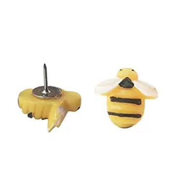 30 Vnt Kūrybos Dekoratyvinis Mielas Bitės Nykščio vinutės su plačiomis galvutėmis, Miniatiūros Smeigtukus Stumti Kaiščių S PXPA