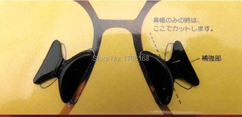 30pairs(60pcs) skaidrus Juodas Acetatas plastikiniai akiniai akiniai 1.8 mm, 2,5 mm silikono Anti slip nosis pad lipdukas priedai