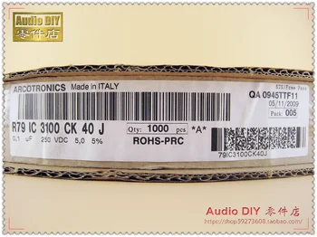 30pcs/50pcs AV R79 serijos 0.1 uF/250V 5% MKP kojų vario plėvele, kondensatorius (100nF 104, originalus kasetinis) nemokamas pristatymas