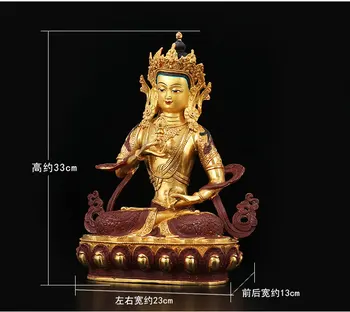 33cm didelės # Religinių įtvirtinti Budos paveikslas # HOME šeimos Apsaugos Tibeto Budizmo Namo Guru Vajrasattva žalvario Budos statula