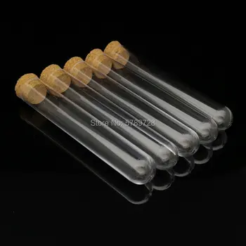 35pcs/daug 18x105mm Lab Plastikiniai Mėgintuvėliai Su Kamščiamedžio Kamščiu Laboratoriniams Vestuvių Naudai Dovana medinių plug vamzdis