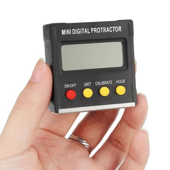 360 Laipsnių Mini Skaitmeninis Matlankis Inclinometer Elektroninių Kampas Lygio Magnetinį Lauką