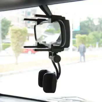 360'Car Telefono Laikiklis Laikiklis Stovėti Automobilio prietaisų Skydelyje Galinio vaizdo Veidrodėlis skėtį nuo saulės Pertvara, mobiliojo Telefono Laikiklis GPS Mount Support